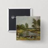 Flatford Verschluss, 1810-11 (Öl auf Papier auf Button (Vorne & Hinten)