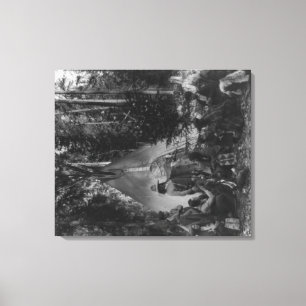 Flathead-Amerikanische Ureinwohner in der Ansammlu Leinwanddruck