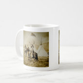 Flathead-Amerikanische Ureinwohner Vintage amerika Kaffeetasse (Vorderseite Links)