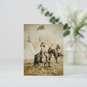 Flathead-Amerikanische Ureinwohner Vintage amerika Postkarte (Stehend Vorderseite)