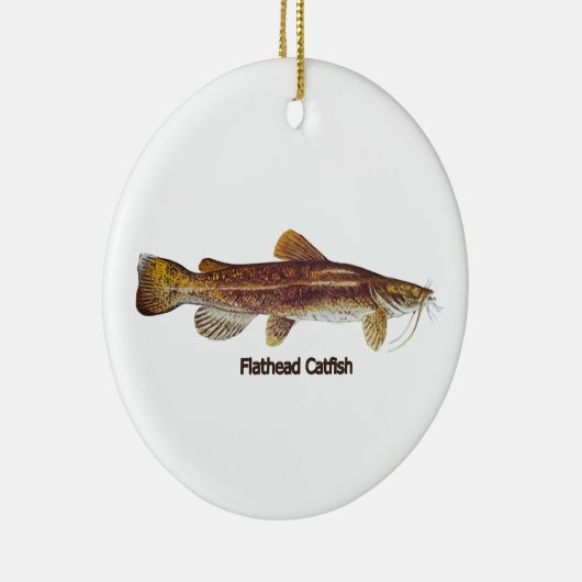Flathead Catfish Keramik Ornament (Rechts)