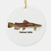 Flathead Catfish Keramik Ornament (Vorne)