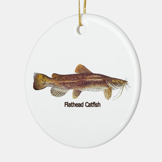 Flathead Catfish Keramik Ornament (Links)