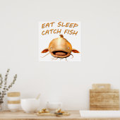 Flathead Catfish Poster (Küche)