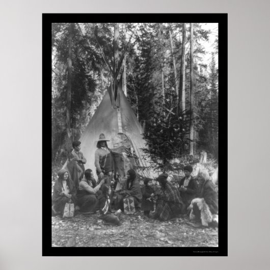 Flathead Indian Pre-Christmas Ansammlung 1916 Poster (Vorne)