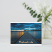 Flathead Lake Boat Dock Postkarte (Stehend Vorderseite)