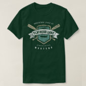 Flathead Lake Montana , Fischerboot Camping Gi T-Shirt (Design vorne)