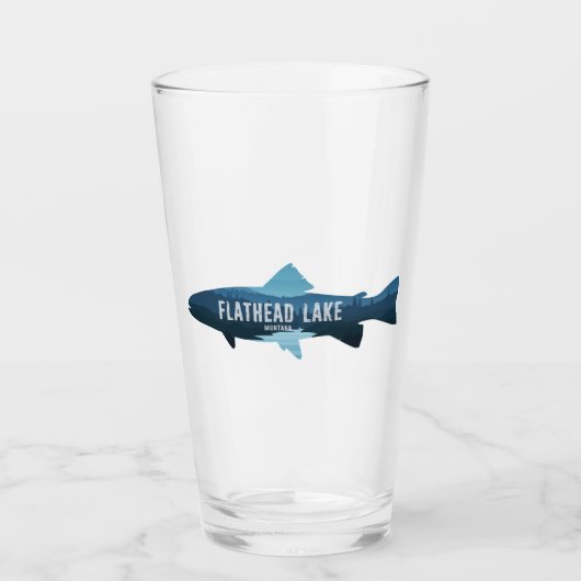 Flathead Lake Montana Glas (Vorderseite)