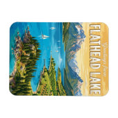 Flathead Lake Montana Magnet (Horizontal)