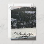 Flathead Lake , Montana Postkarte (Vorne/Hinten)