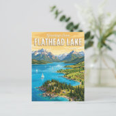 Flathead Lake Montana Postkarte (Stehend Vorderseite)