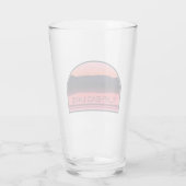 Flathead Lake Montana Red Sunrise Glas (Rückseite)