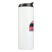 Flathead Lake Montana Red Sunrise Thermosbecher (Nach links gedreht)