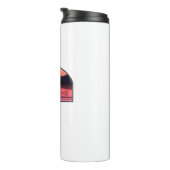 Flathead Lake Montana Red Sunrise Thermosbecher (Nach rechts gedreht)