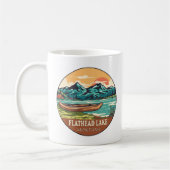 Flathead Lake Montana Schifffahrtsmarke Kaffeetasse (Links)