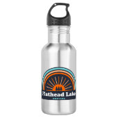 Flathead Lake Montanbow Edelstahlflasche (Vorderseite)