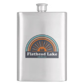 Flathead Lake Montanbow Flachmann (Vorderseite)