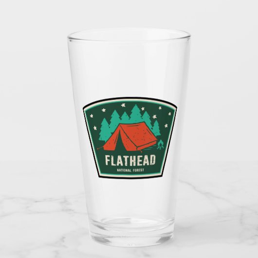 Flathead National Forest Camping Glas (Vorderseite)