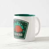 Flathead National Forest Camping Zweifarbige Tasse (VorderseiteRechts)