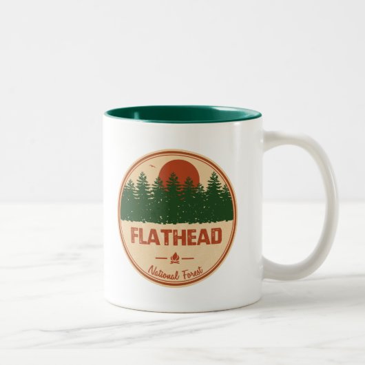 Flathead National Forest Zweifarbige Tasse (Rechts)