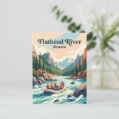 Flathead River Montana, USA Postkarte (Stehend Vorderseite)