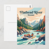 Flathead River Montana, USA Postkarte (Vorne/Hinten)
