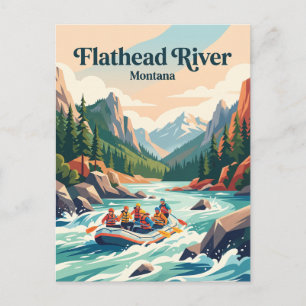 Flathead River Montana, USA Postkarte
