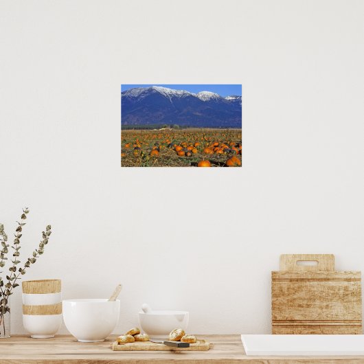 Flathead Valley Montana Pumpkin Patch Poster (Küche)
