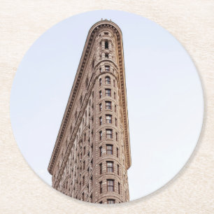 Flatiron Building New York City Runder Pappuntersetzer