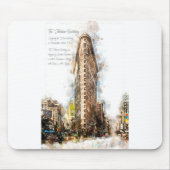 FlatIron Building Watercolor Mousepad (Vorne)