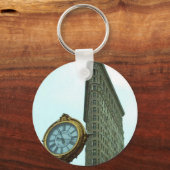 Flatiron Bulding and Clock Schlüsselanhänger (Vorderseite)