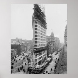 Flatiron Gebäude, 1902. Vintages Foto Poster