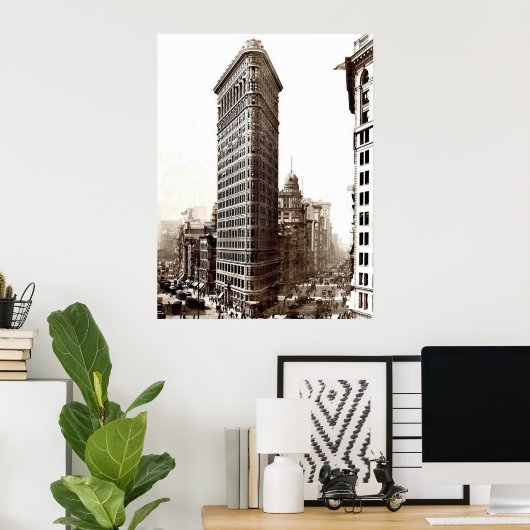 Flatiron Gebäude 1910 Poster (Heimbüro)