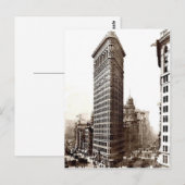Flatiron Gebäude 1910 Postkarte (Vorne/Hinten)