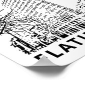 Flatiron Gebäude Art Poster (Ecke)