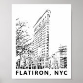Flatiron Gebäude Art Poster (Vorne)