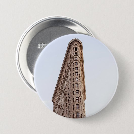 Flatiron-Gebäude Button (Vorne & Hinten)