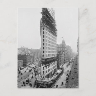 Flatiron Gebäude Construction, 1902 Postkarte