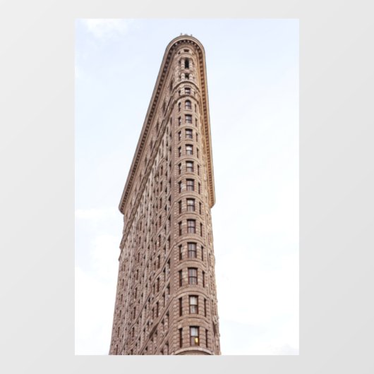Flatiron-Gebäude Fensteraufkleber (Blatt)