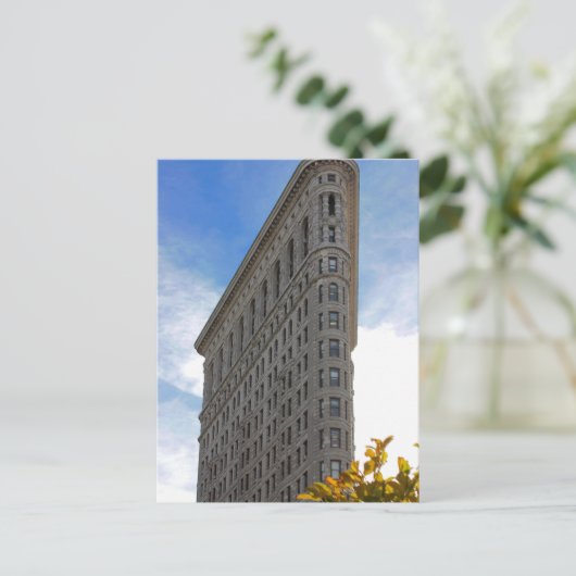 Flatiron Gebäude Foto in NYC Postkarte (Stehend Vorderseite)
