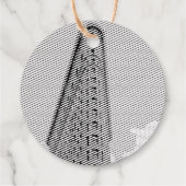 Flatiron-Gebäude Geschenkanhänger (Rückseite)