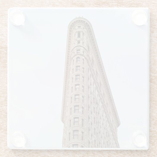 Flatiron-Gebäude Glasuntersetzer (Rückseite)