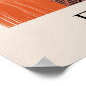 Flatiron-Gebäude Grafik Orange Poster (Ecke)