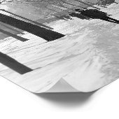 Flatiron Gebäude im Winter 1905. Vintages Foto Poster (Ecke)