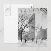 Flatiron Gebäude in Winter, 1902 Postkarte (Vorne/Hinten)