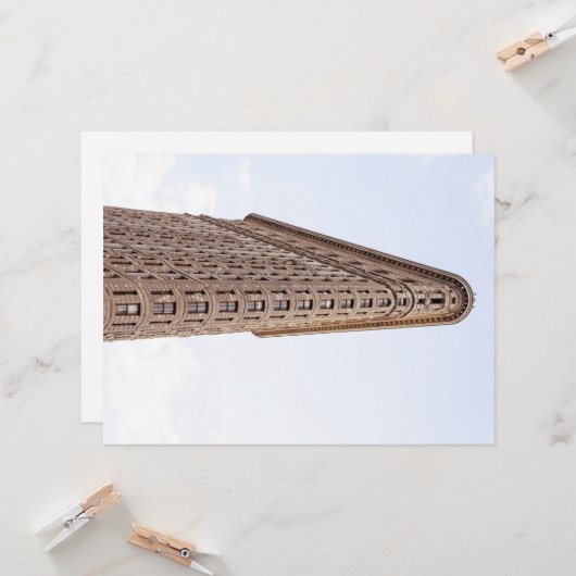 Flatiron-Gebäude Karte (Vorderseite/Rückseite Beispiel)