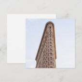Flatiron-Gebäude Menükarte (Vorne/Hinten)