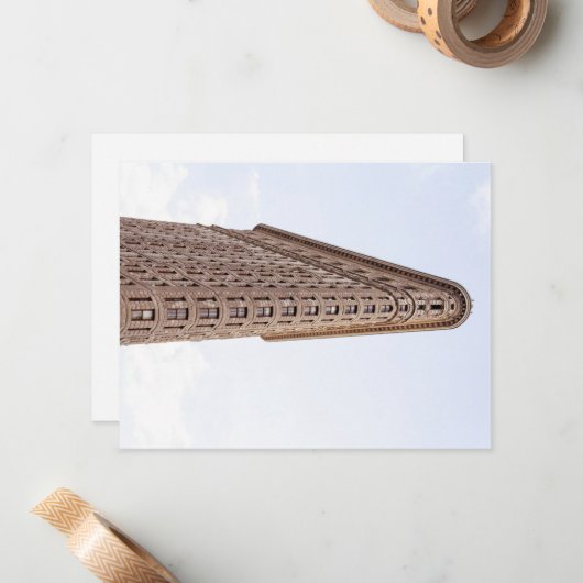 Flatiron-Gebäude Mitteilungskarte (Vorderseite/Rückseite Beispiel)