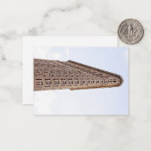 Flatiron-Gebäude Mitteilungskarte (Vorderseite/Rückseite Beispiel)