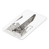 Flatiron Gebäude New York City Illustration Magnet (Linke Seite)